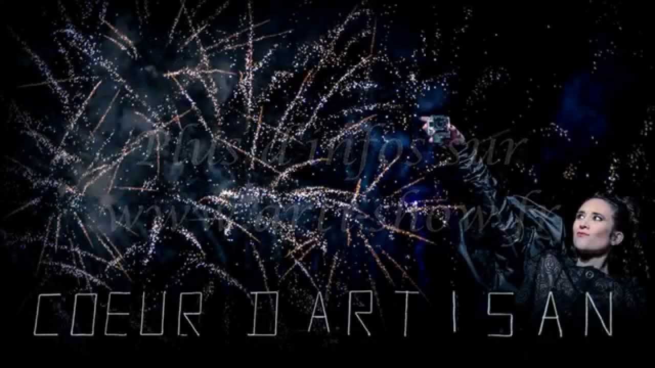 Didier Chaudot. Feu d'artifice Arti-Show c&oelig;ur d'artisan  Arc et Senans 2014 Spectacle pyrotechnique