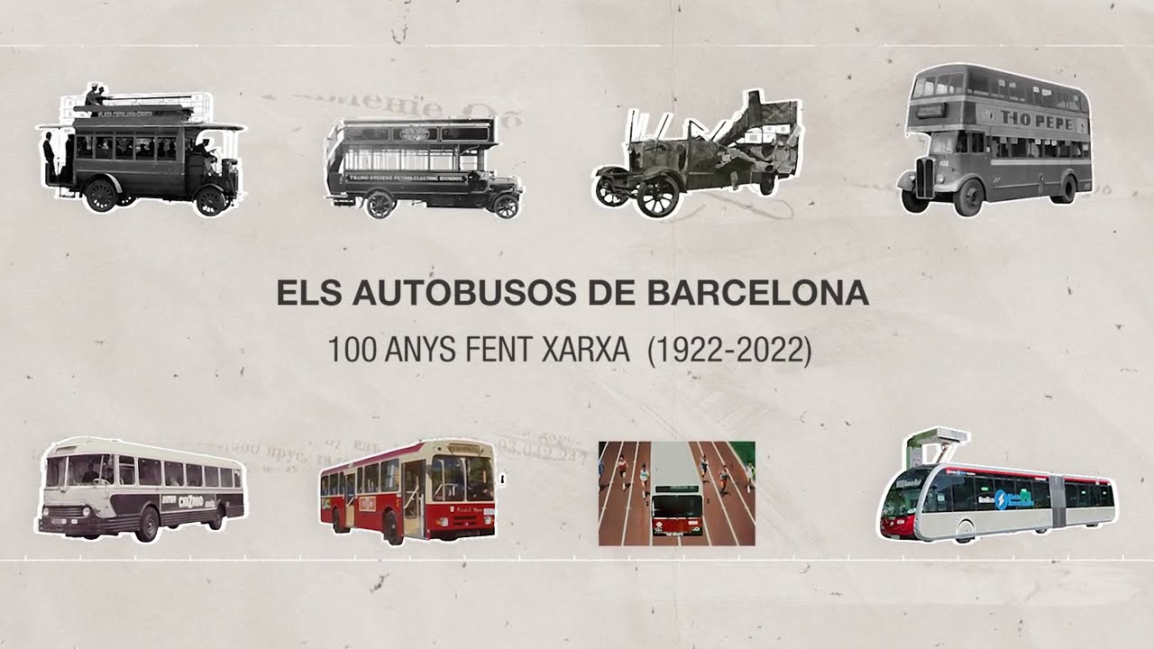 Del carruatge al bus d'hidrogen: recorregut pels primers cent anys de la xarxa de bus de Barcelona.