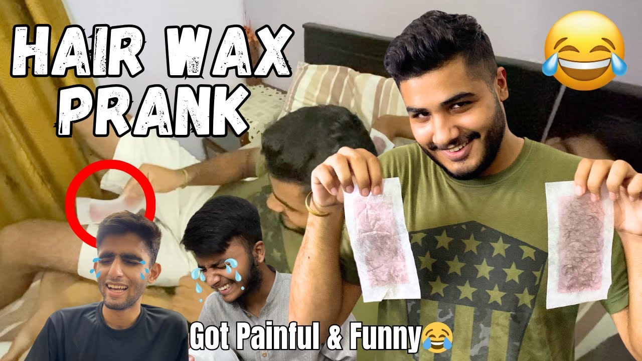 HAIR WAX PRANK ON FRIEND! GOT EXTREMELY PAINFUL & FUNNY 🤣 | UZAIR FAISAL