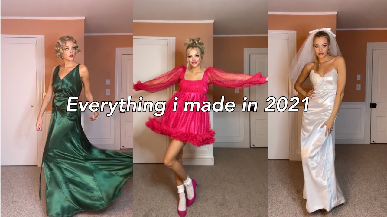 Trying on all the things I made in 2021