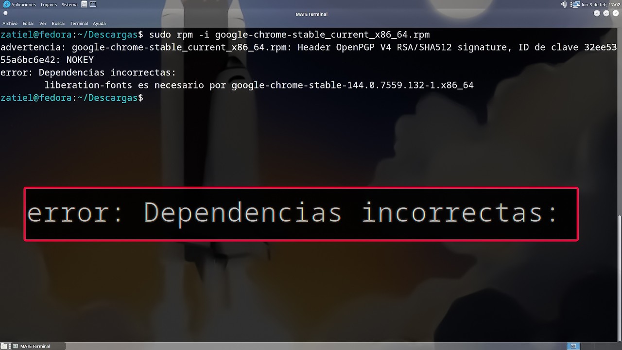 Error Dependencias Incorrectas Fedora 43 | Solucion Al Instalar
