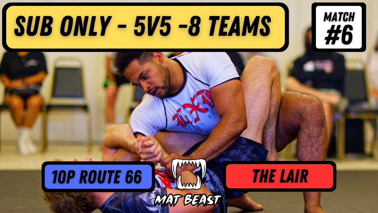 Mat Beast 4 | 5v5 Jiu Jitsu Team Duels | 10P Route 66 vs The Lair | Semi Finals Match 6
