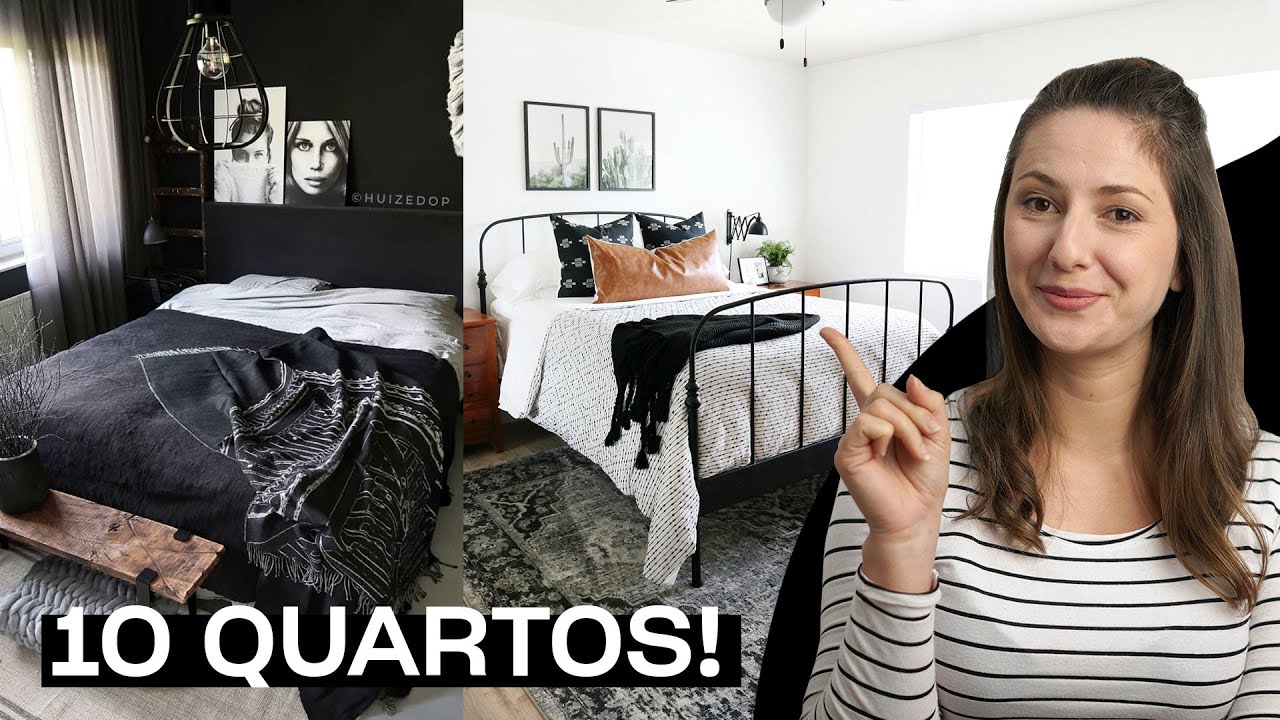 Gosta de QUARTO Preto e Branco? Decore VOCÊ MESMO com essas ideias!