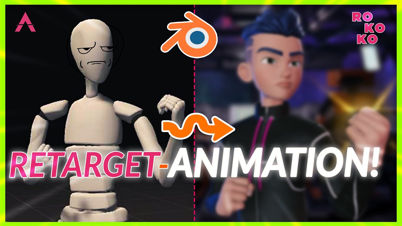 MOCAP to ANY RIG! - Retargeting motion capture in Blender using ROKOKO