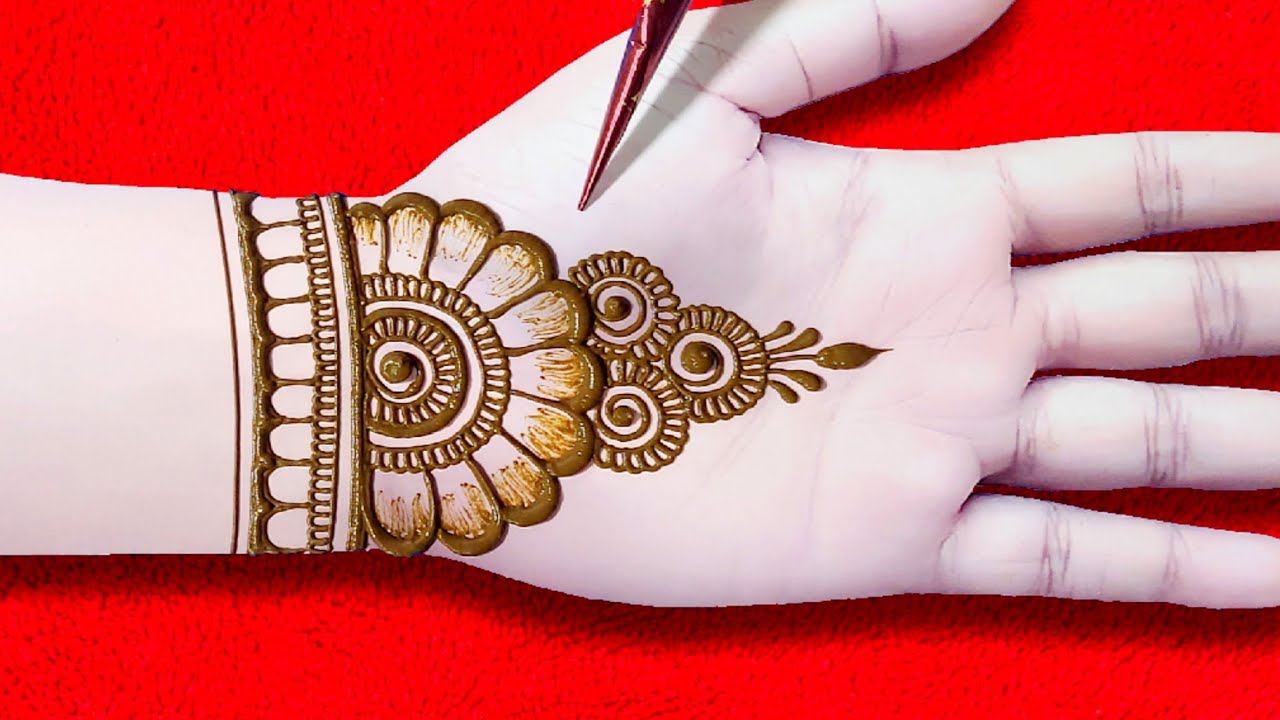 Front Hand Easy Arabic Henna Design For Ramzan | Stylish & Beautiful Mehndi Design