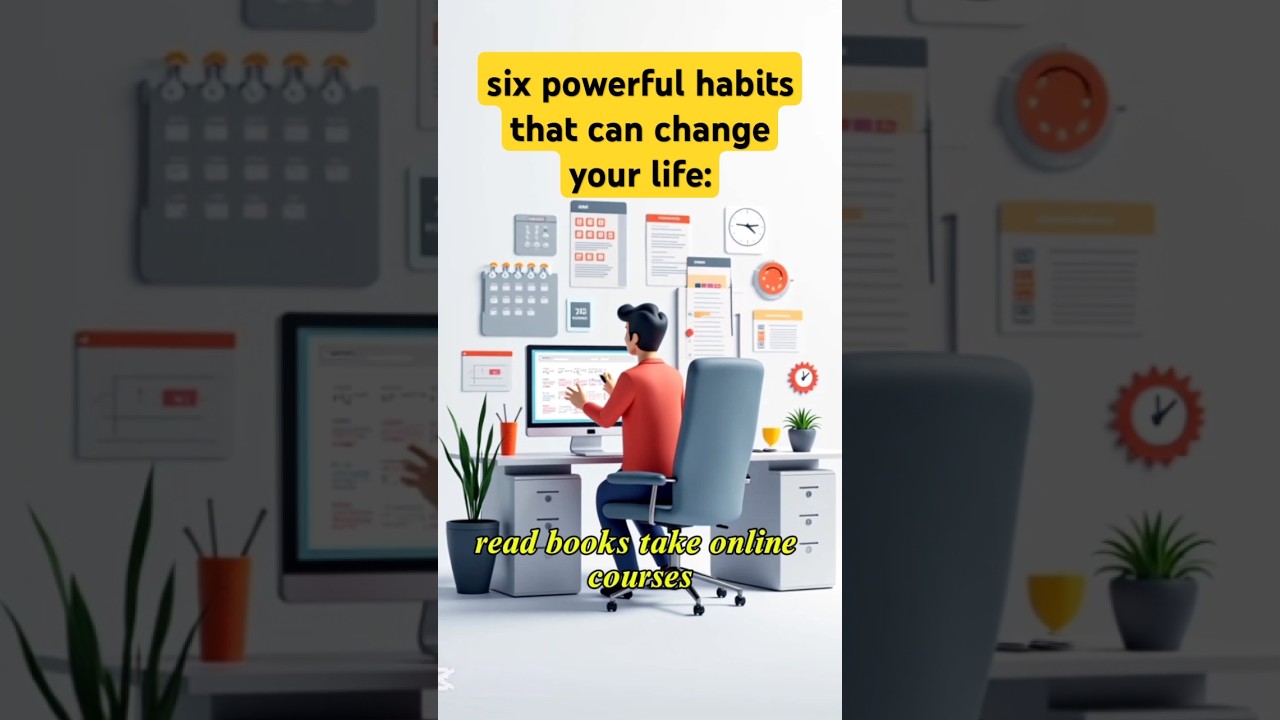 six powerful habits that can change your life!#motivation #powerfulhabits #trending