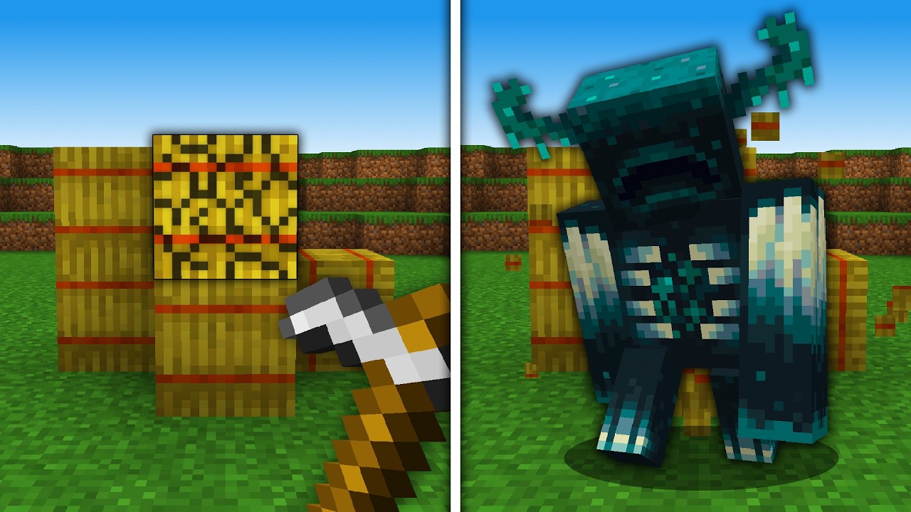 Minecraft PERO SI ROMPO un BLOQUE APARECE un MOB