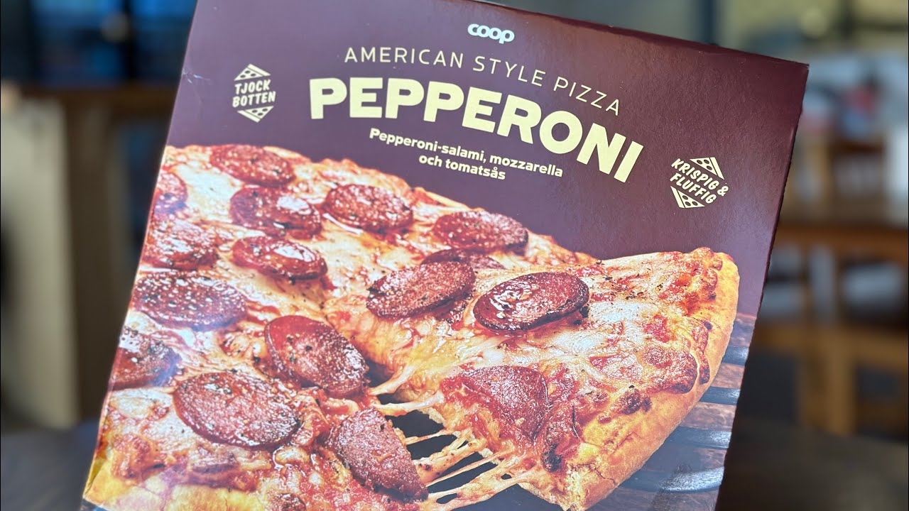 Fryspizza-test! Coop American Style Pizza Pepperoni!