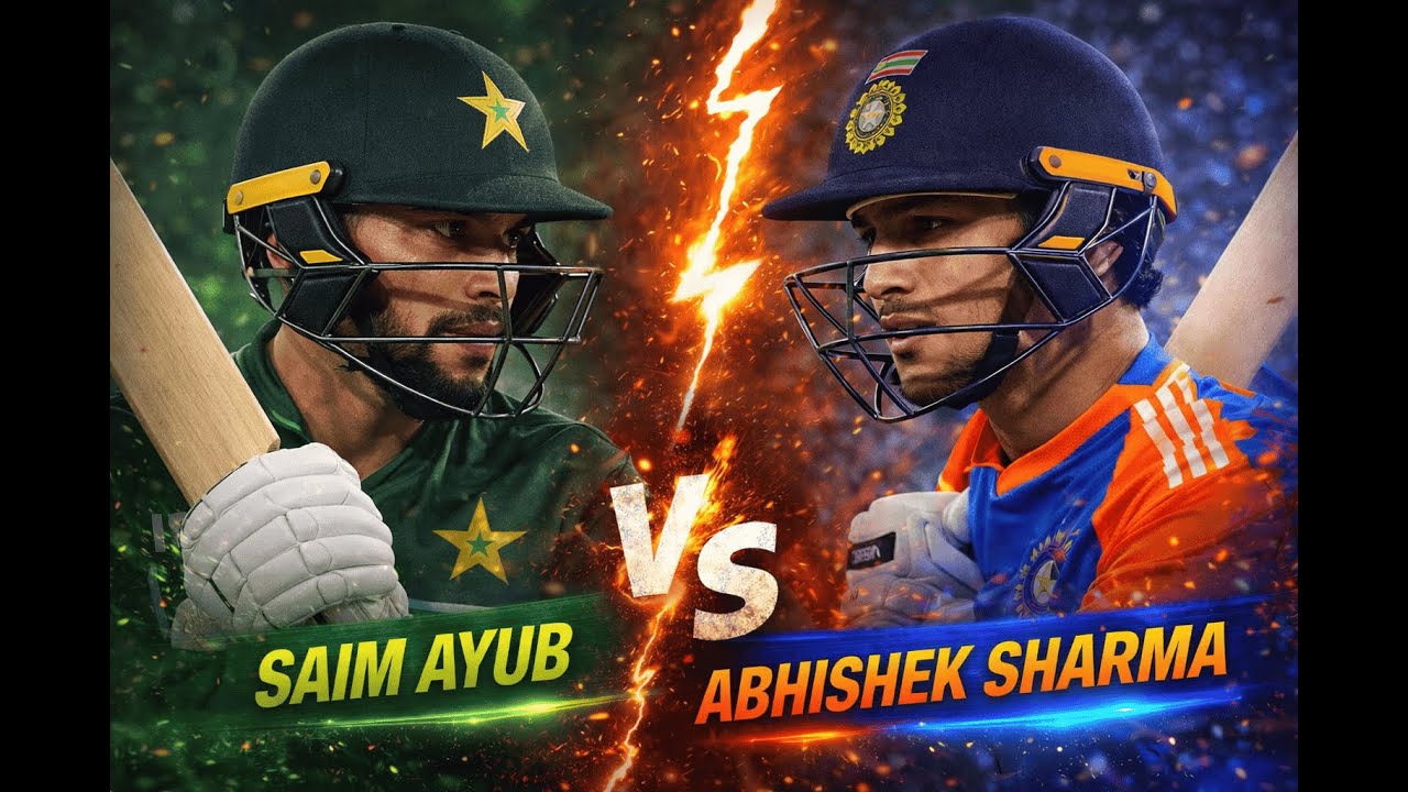 Saim Ayub VS Abhishek Sharma |
