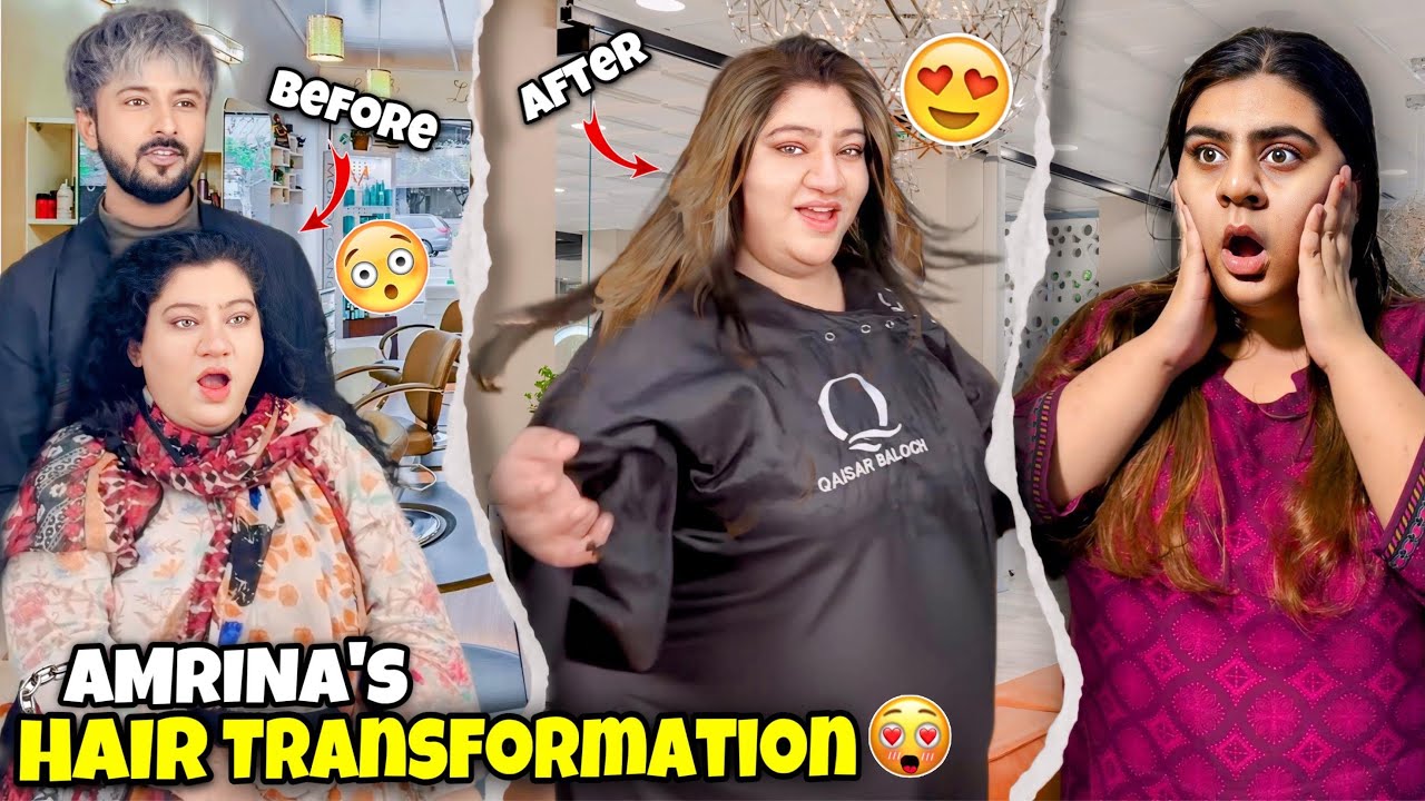 Amrina’s Hair Transformation 😍 | Qaisar Baloch Kay Salon Gaye 🤩 | Dream Poora Hogya 🥳