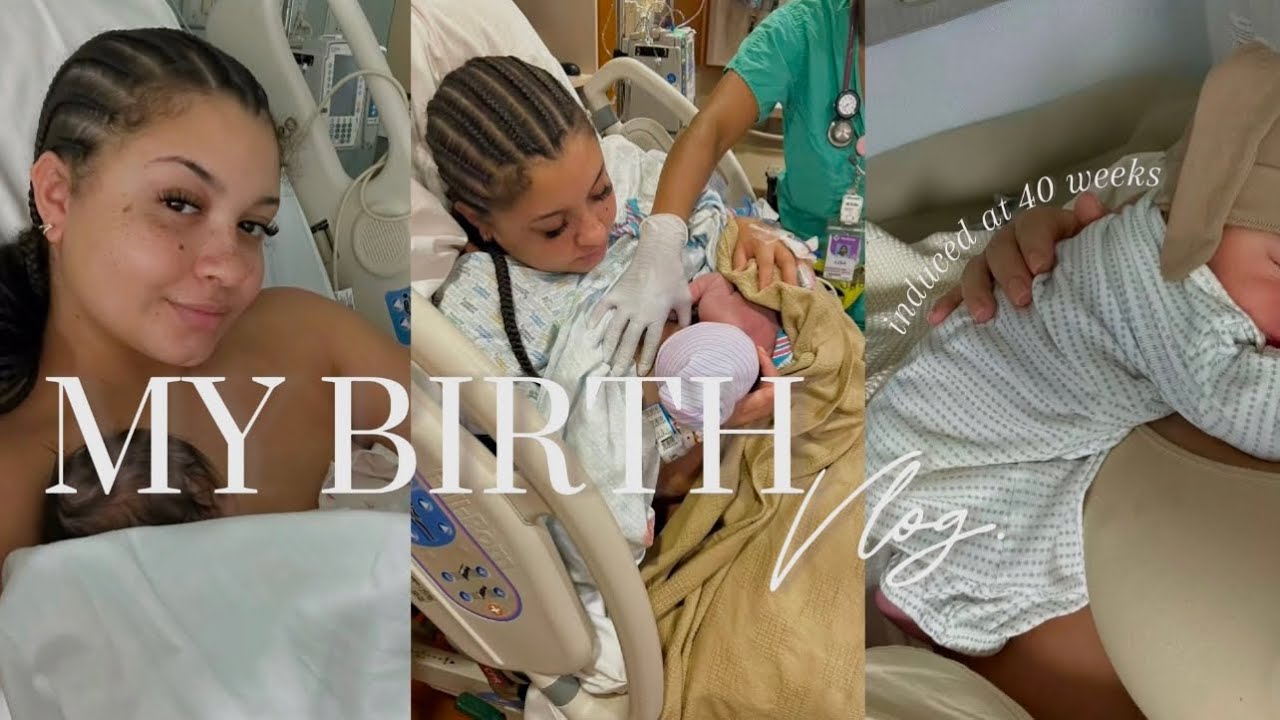 LABOR & DELIVERY VLOG| real & raw + induced at 40weeks + positive birth experience + medicated birth