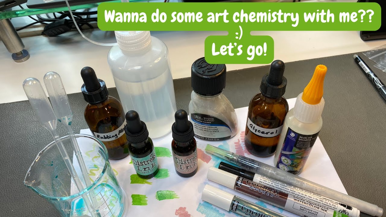 Making a Staedtler Pigment Ink blender pen, a homemade glitter pen, and more! :) | Adult Colouring