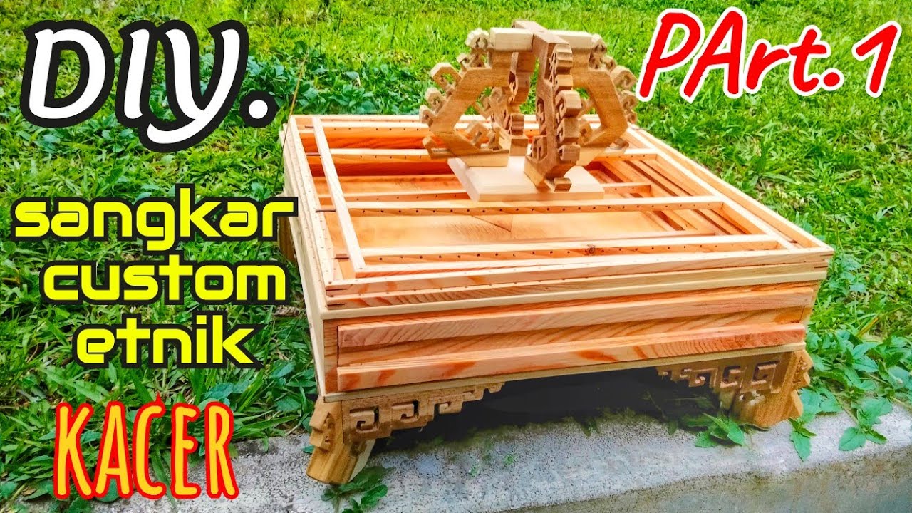 (S.95) Cara membuat sangkar kacer dari kayu palet bekas | etnik part.1