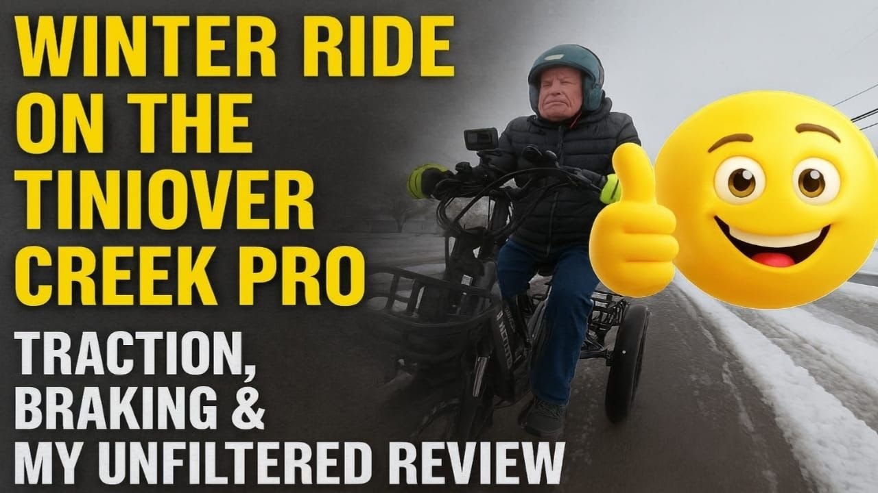 Winter Ride on the Tiniover Creek Pro: Traction, Braking & My Unfiltered Review