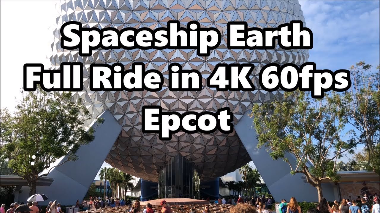 Spaceship Earth | Full Ride and Queue in 4K 60fps | Epcot | Walt Disney World