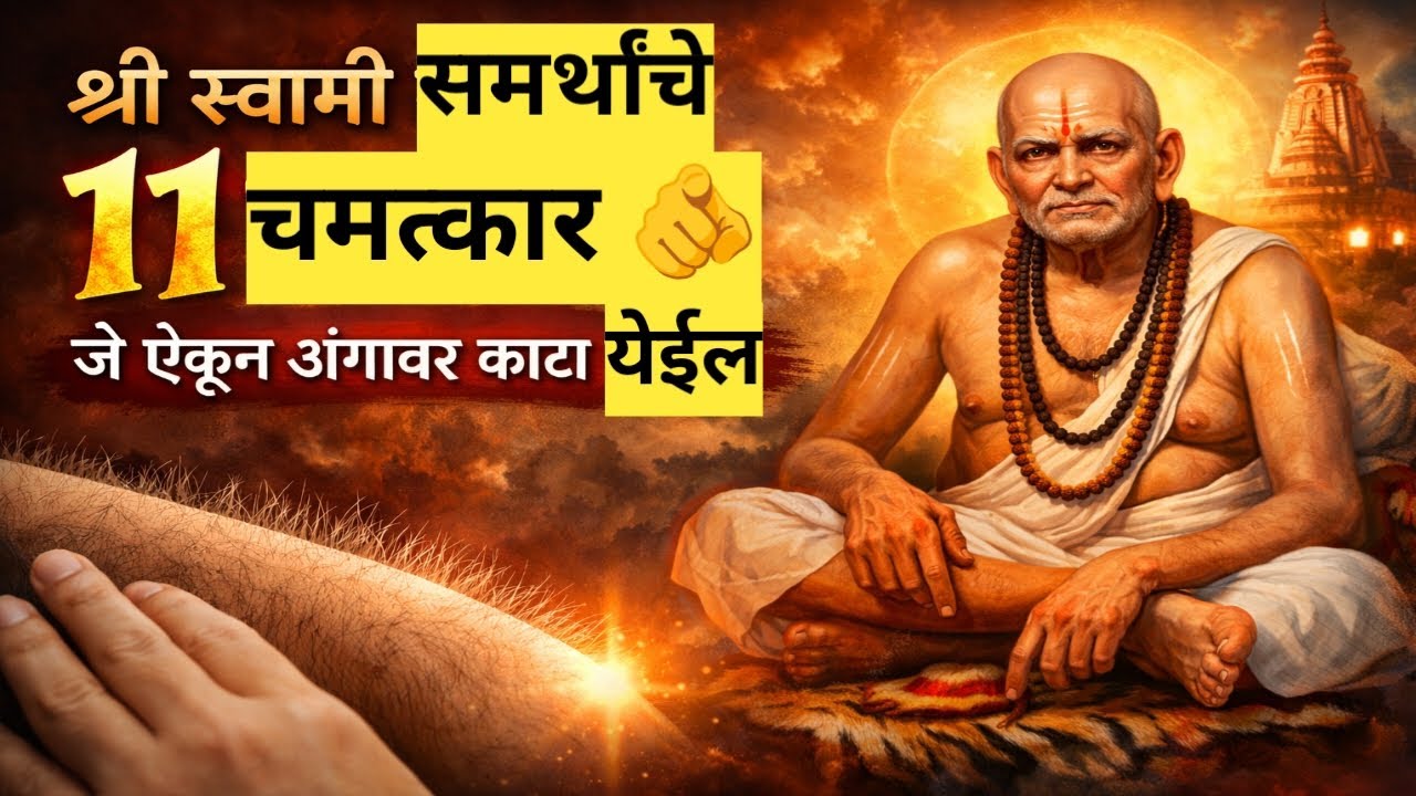 🙏श्री स्वामी समर्थांचे 11 चमत्कार😳 | ऐकून अंगावर काटा येईल 😱| 👉अक्कलकोट स्वामी समर्थ चमत्कार☺️🙏