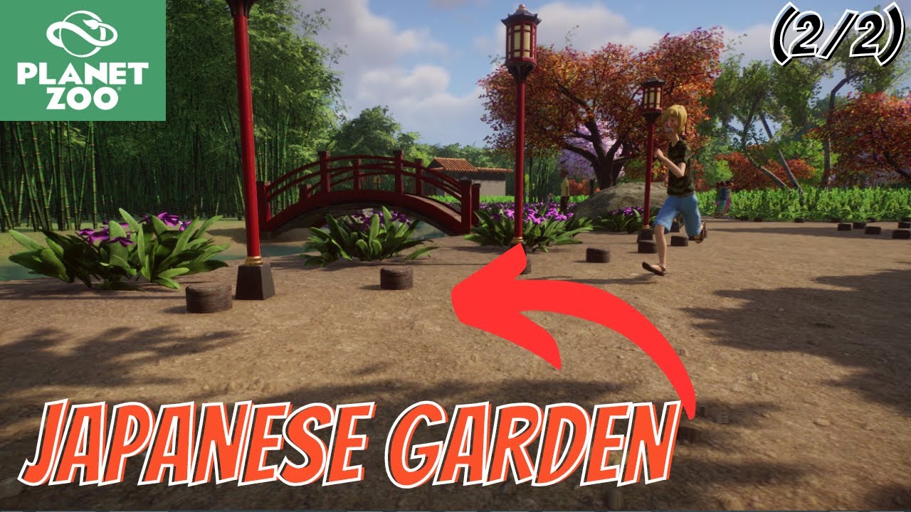 Making a Japanese Garden in Planet Zoo (Pt.2/2) - Ep.18 Gardens