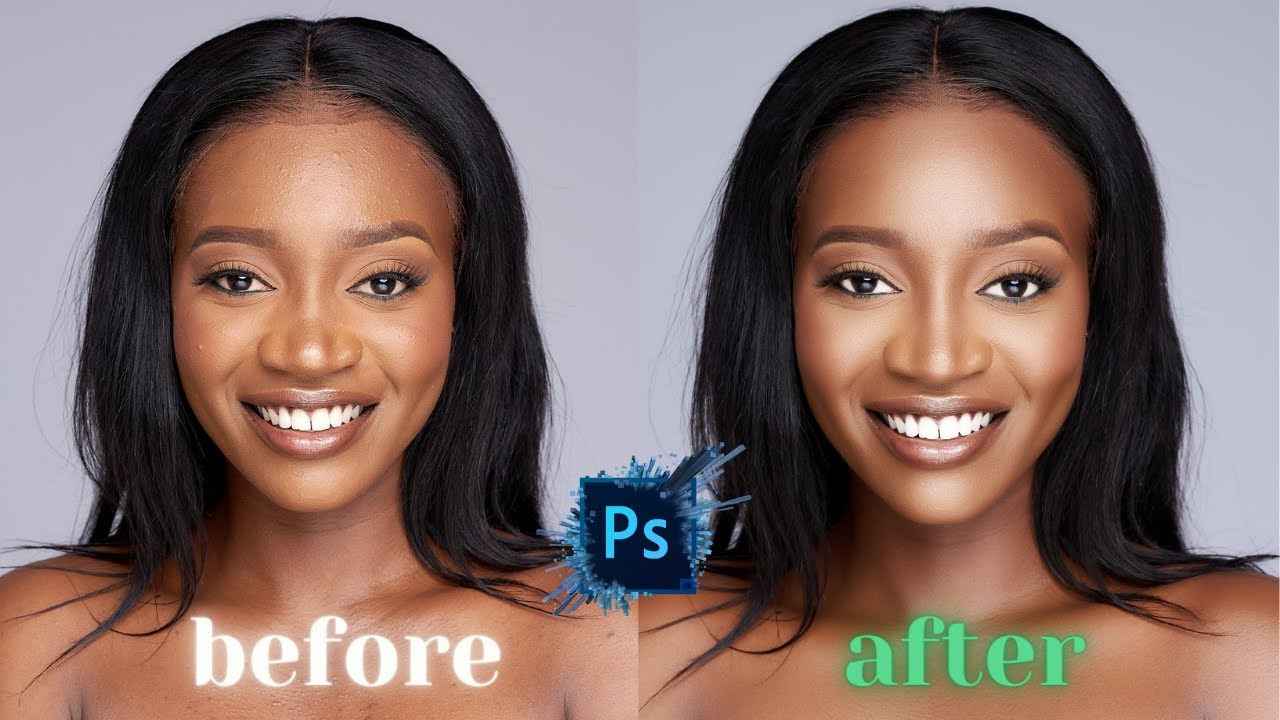 Frequency Separation In One Minute: Mixer Brush Technique | Free Photoshop Actions