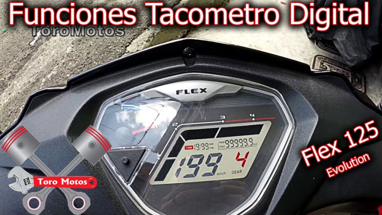 AKT Flex 125 Funciones Del Tacometro Digital Configurar La Hora | ToroMotos