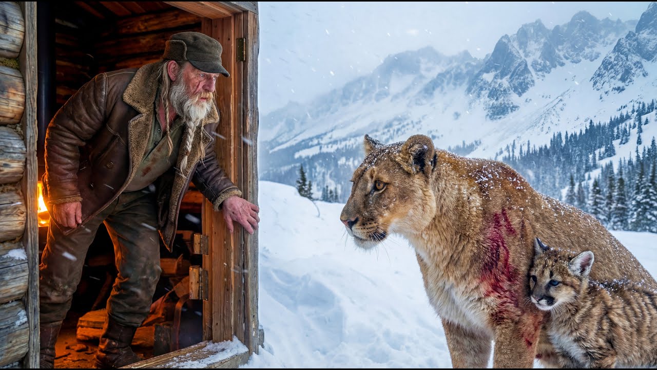 Mountain Lion Mother Knocks On Door To Save Her Cub | Heroic Wildlife Rescue
