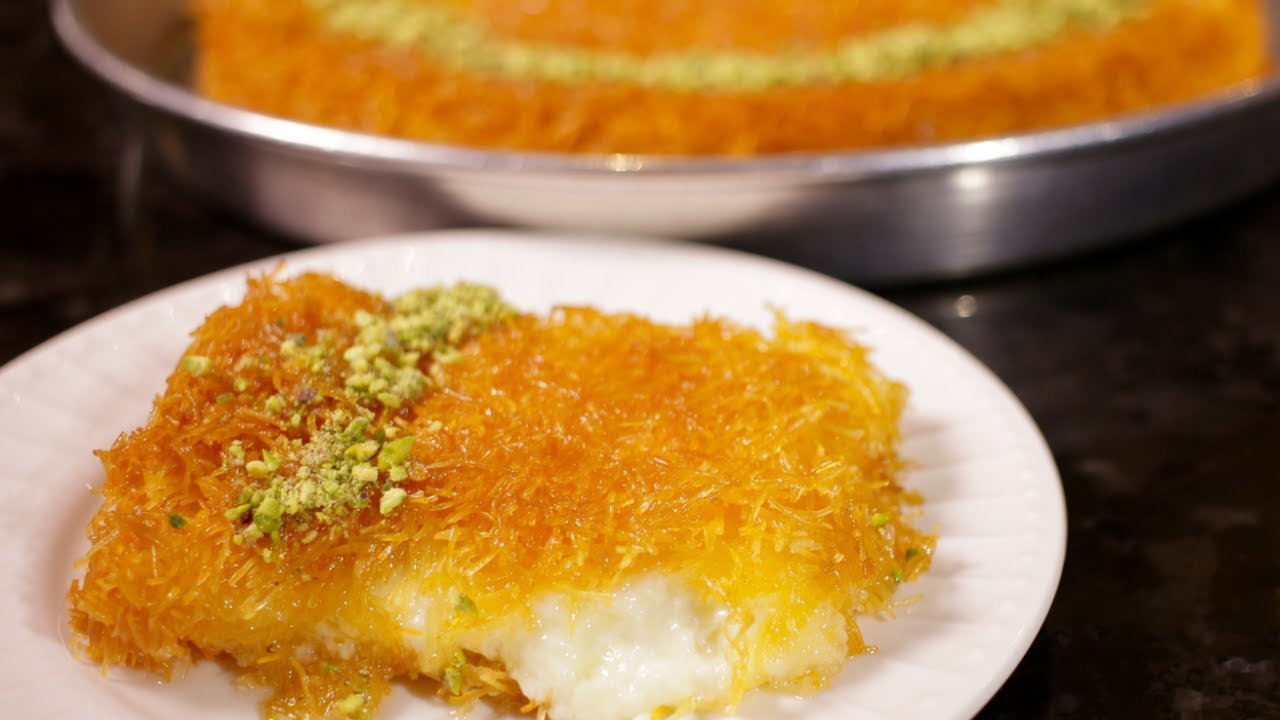 How to make Kanafa with Kashta Cream (Assyrian Dishes)