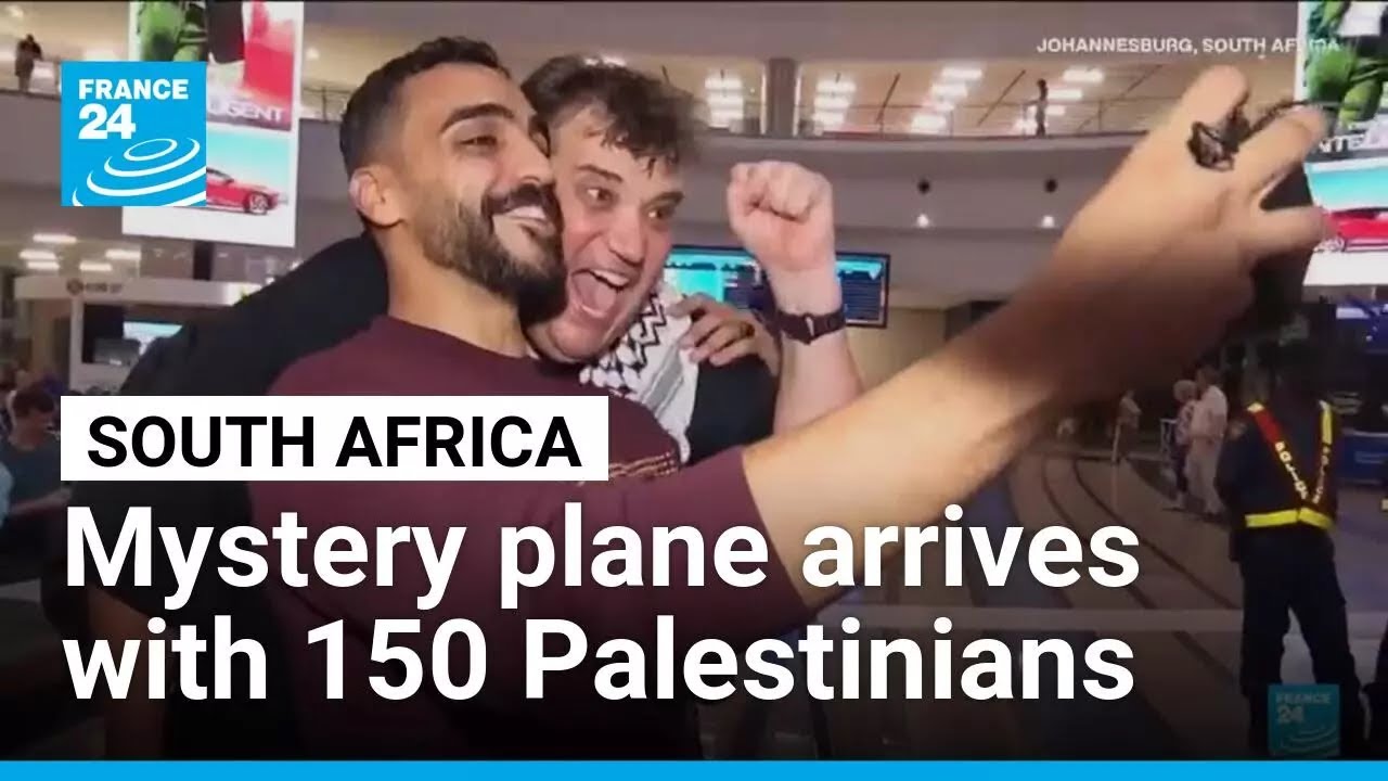 South Africa to probe mystery of a plane that arrived with more than 150 Palestinians from Gaza