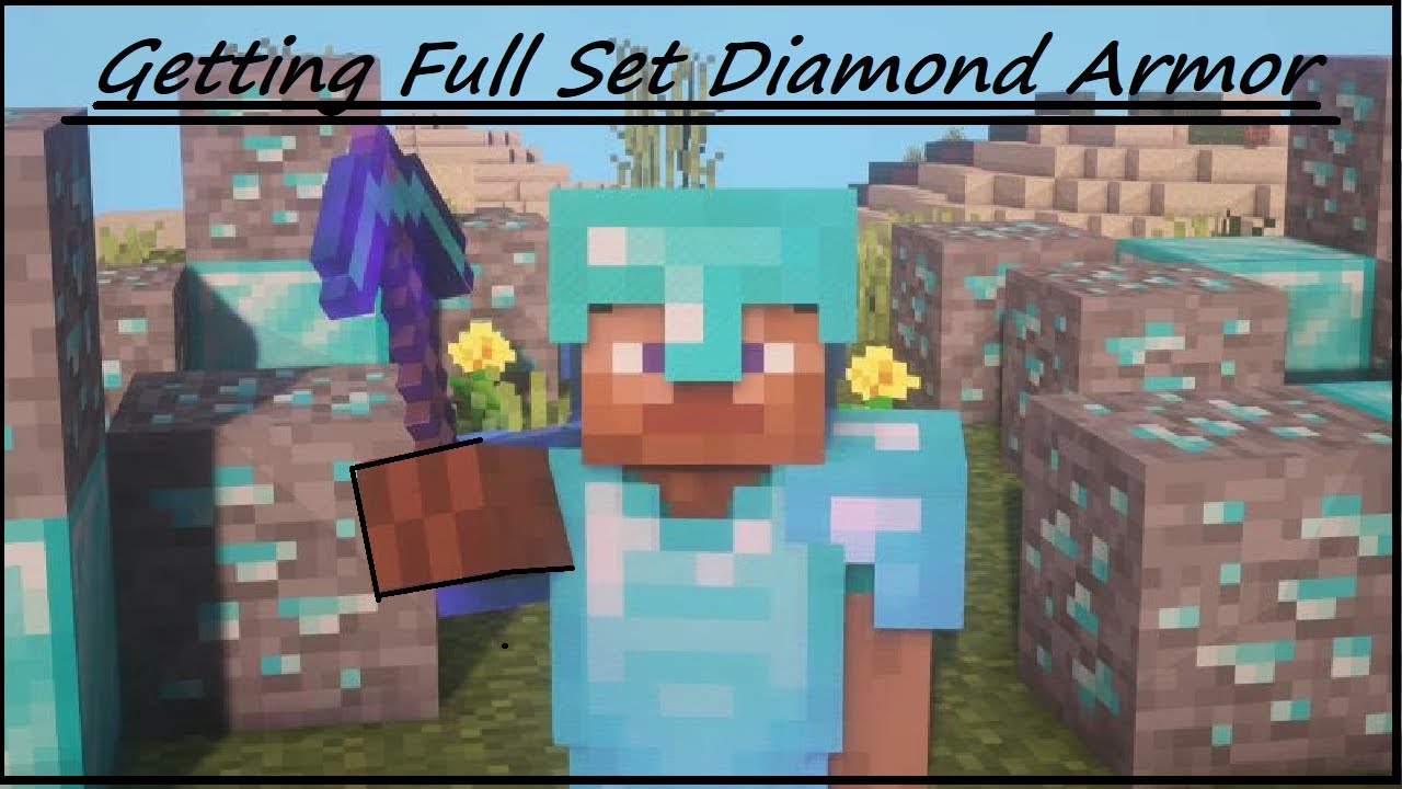 Getting Full Set Diamond Armor and Tools in Minecraft #3 | UNFEARED_PLAYS