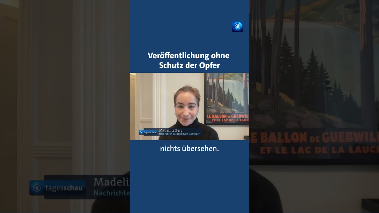Nach der Ver&ouml;ffentlichung der Epstein-Akten #tagesschau #nachrichten #news
