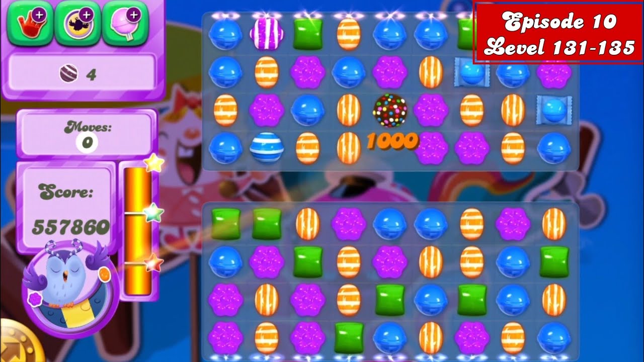 CANDY CRUSH SAGA - DREAMWORLD E10 LEVEL 131-135 FULL GAMEPLAY
