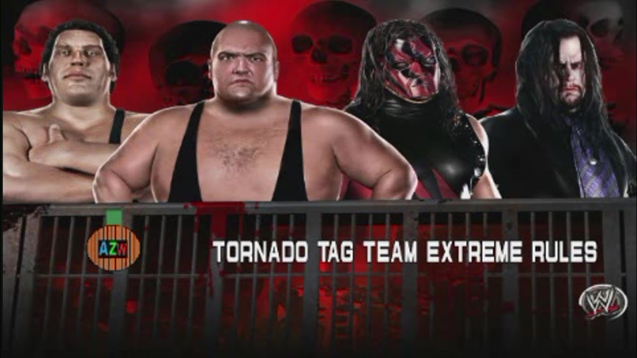Wwe 2K14 Universe Mode # 211 AZW Halloween Havoc:Million Dollar Corporation vs Kane and Undertaker 