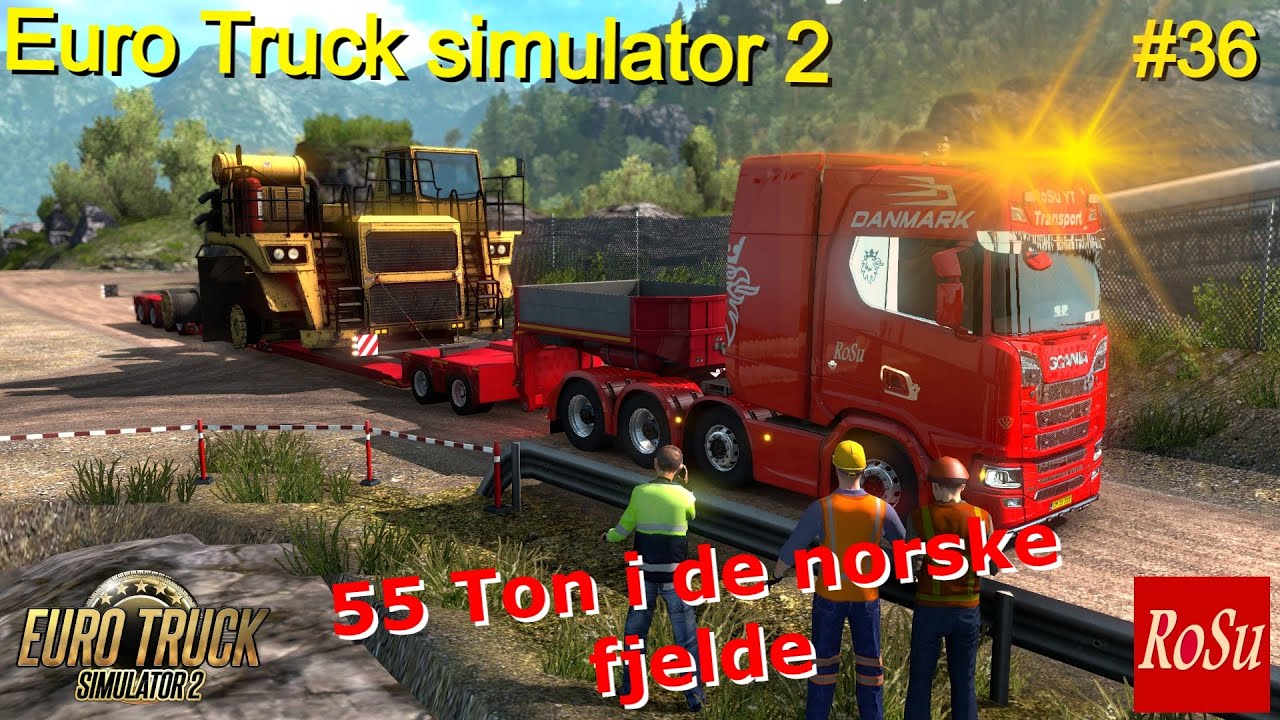 55 Ton i de norske fjelde Euro Truck Simulator 2 let's play #36