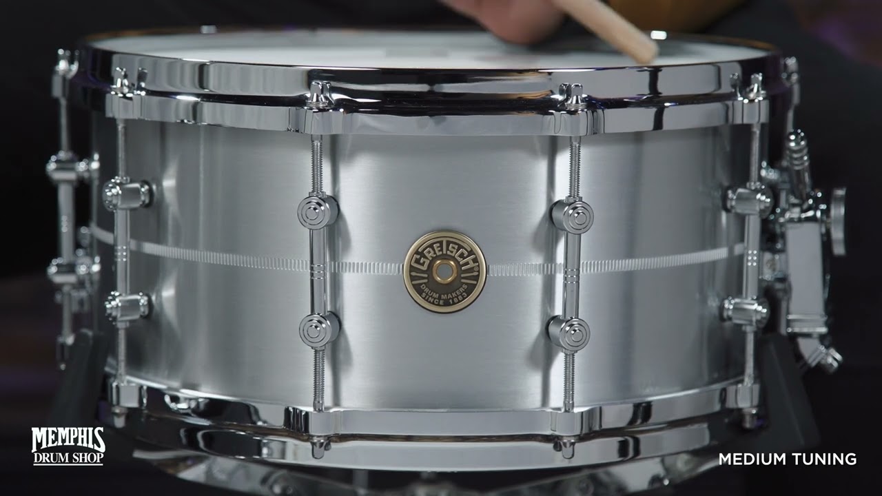 Gretsch 14x6.5 USA Custom Solid Aluminum Snare Drum with Tube Lugs (G4164SAT)