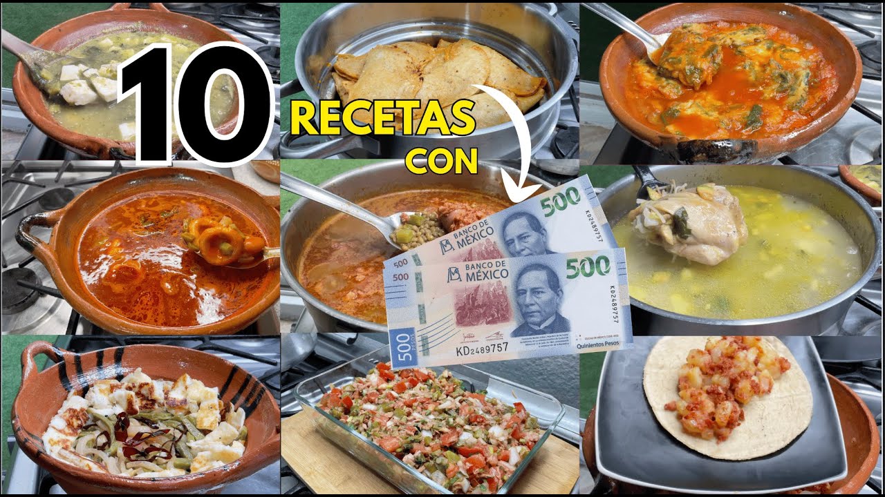 ‼️MENU CON $1,000 🤑 Ideas De 10 Comidas Econ&oacute;micas,F&aacute;ciles y Rendidoras