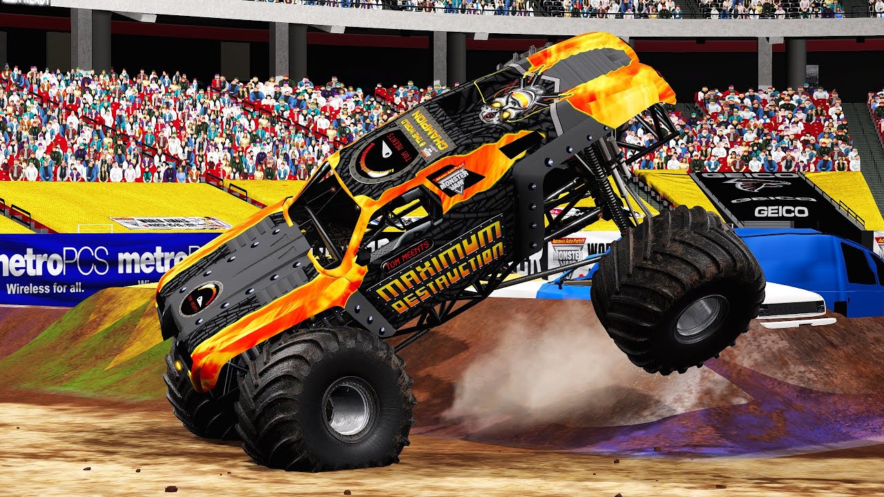 Crashes and Saves #44  I  BeamNG.Drive Monster Jam