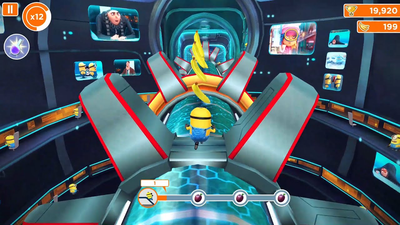 Minion Rush - Anti-Villain League Rotating Gears Obstacle Level Opening