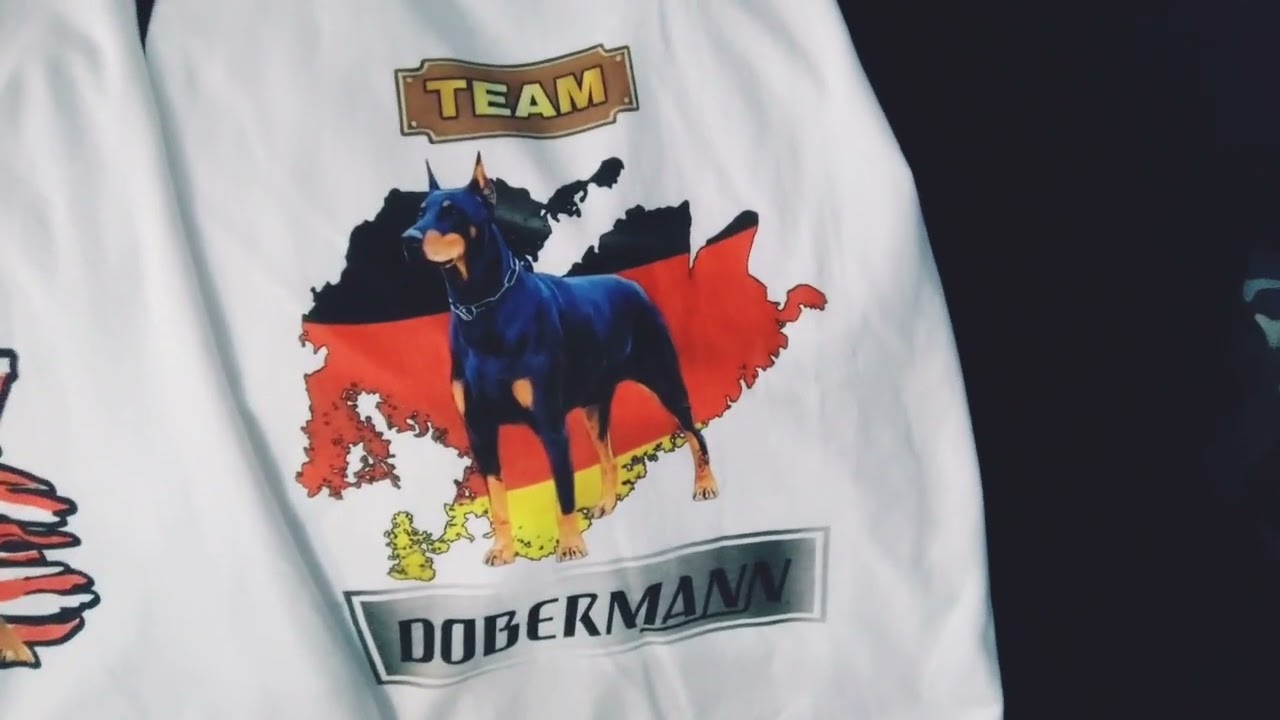 Hood Kings Patented Dog Breed Shirts_Team American Pitbull_American Bully_Dogo Argentino_Dobermann