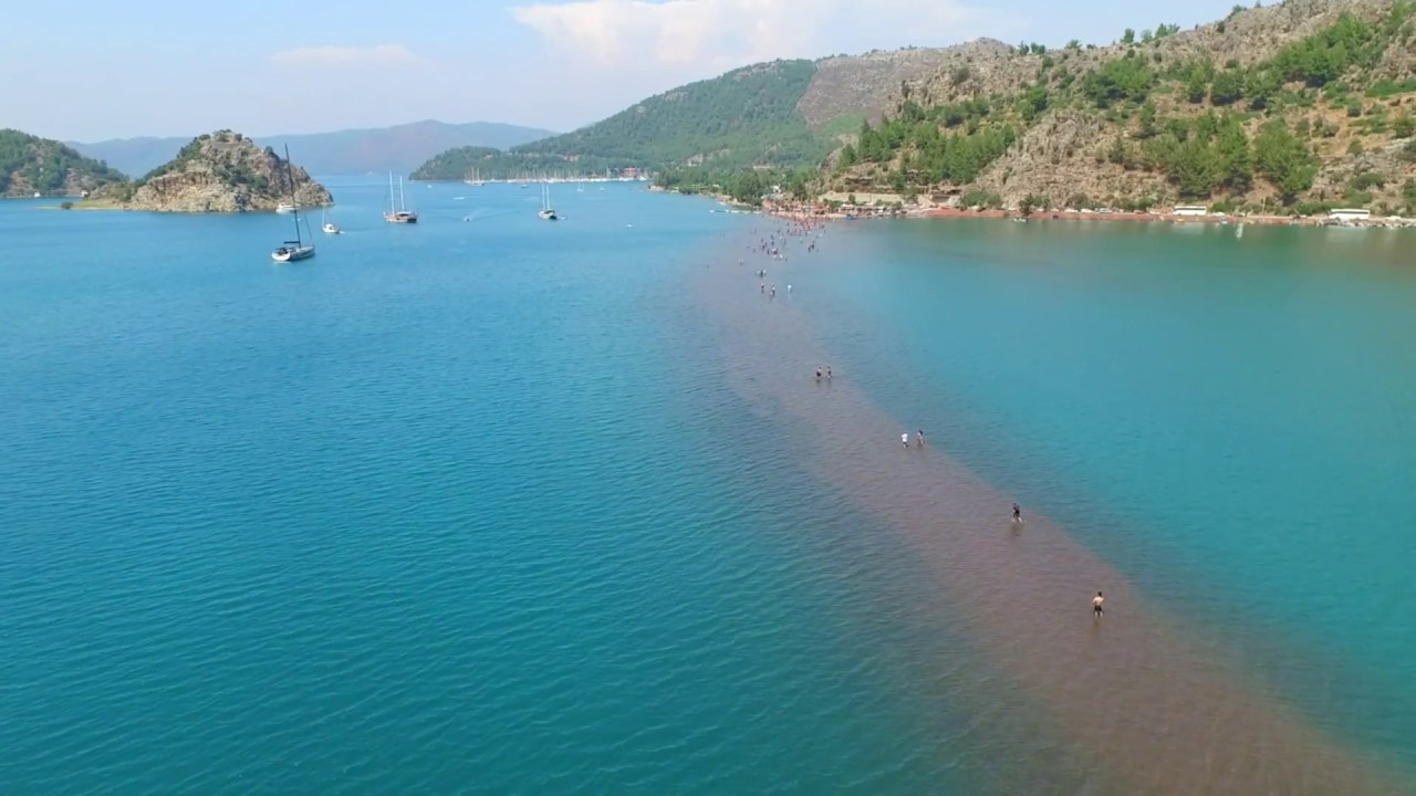 Kuş bakışı Kızkumu Orhaniye - Marmaris