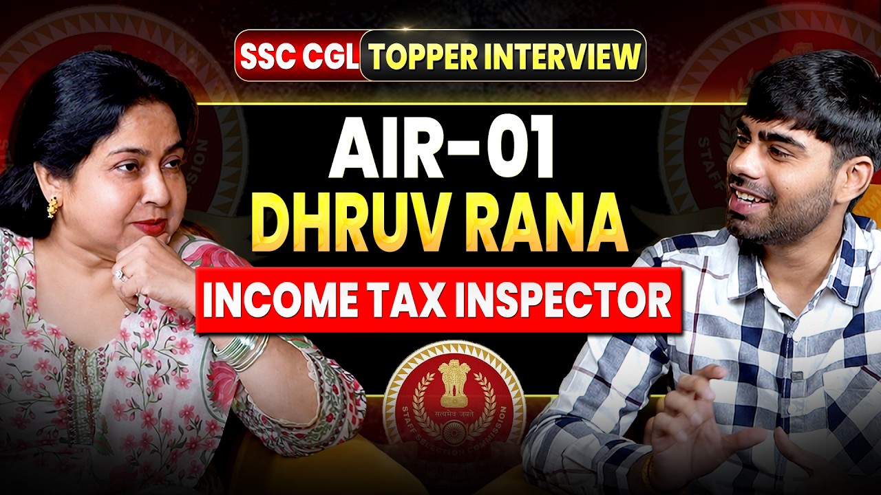 SSC CGL AIR-01 Dhruv Rana Interview | Income Tax Inspector बनने की कहानी