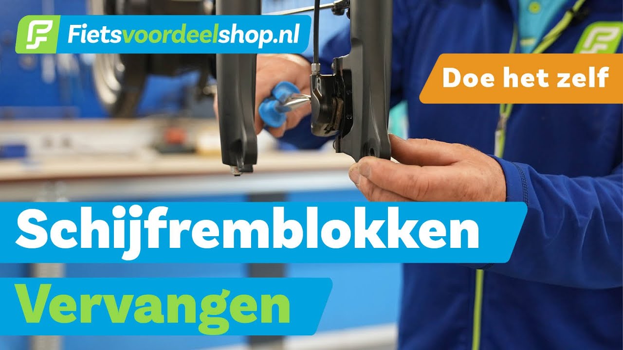 Remblokken van schijfrem vervangen - Fietsvoordeelshop.nl Doe Het Zelf