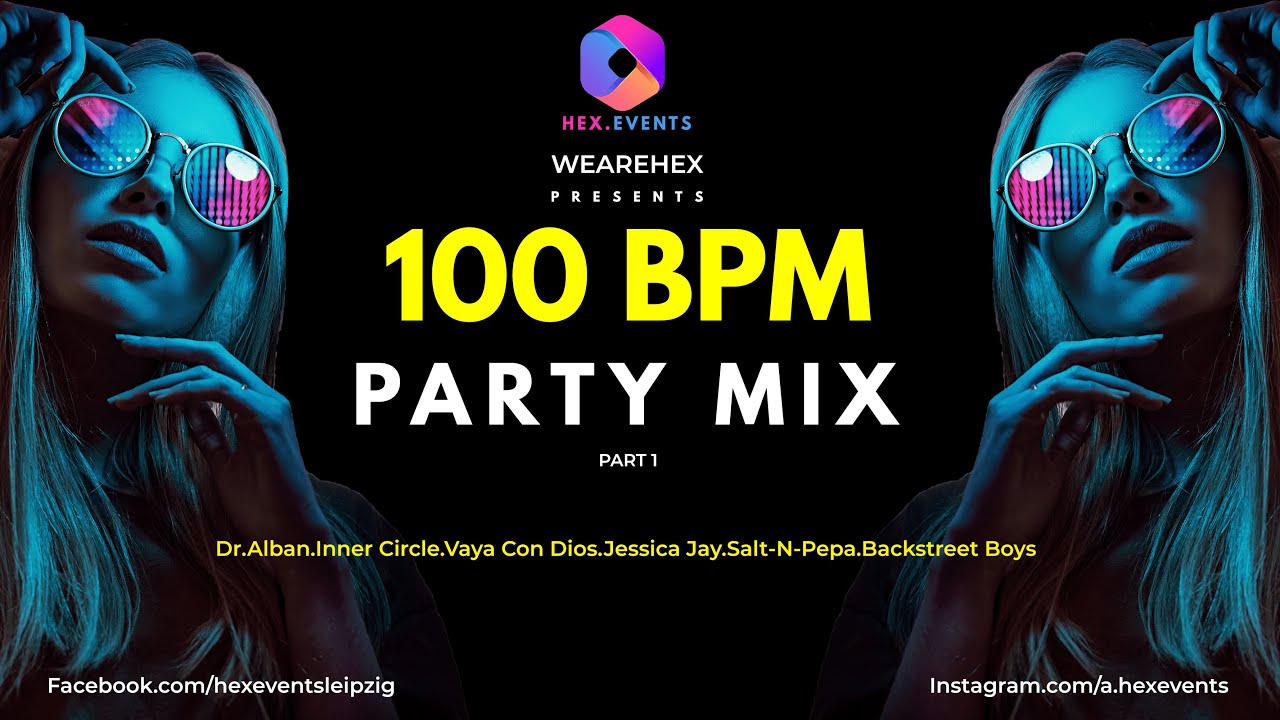 Best Dance Hits of the 90's Party Mix@100 BPM- Part 1-No Ads!