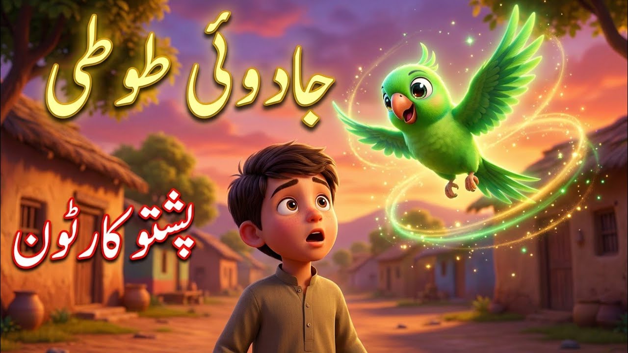 The Migical Parrot || د جادو والا طوطی || pashto cartoon story