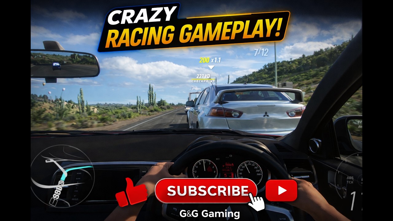 Nepali Geet Ma Driving Racing Gardai.Emarld Circuit Forza Horizon...