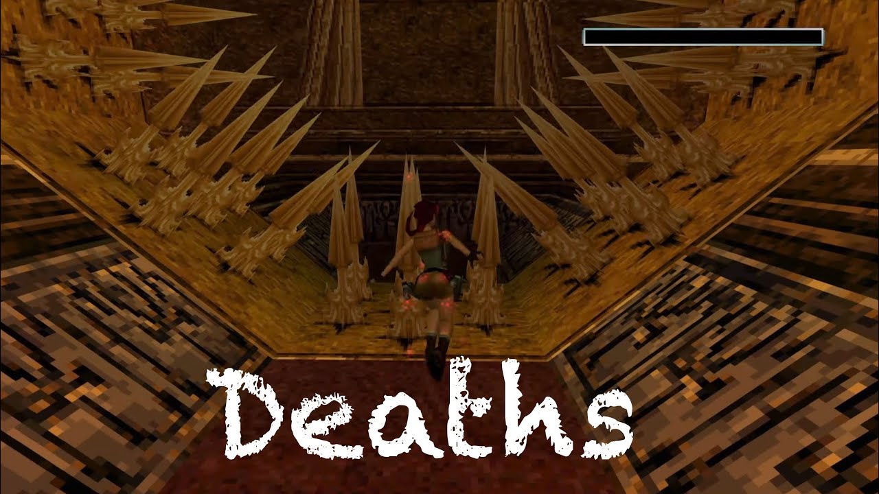 Tomb Raider The Last Revelation deaths fails PS1 Game