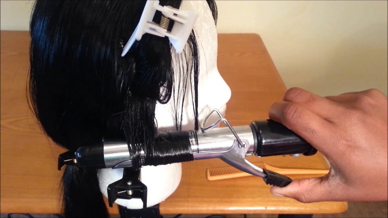 How to curl synthetic hair with a curling iron