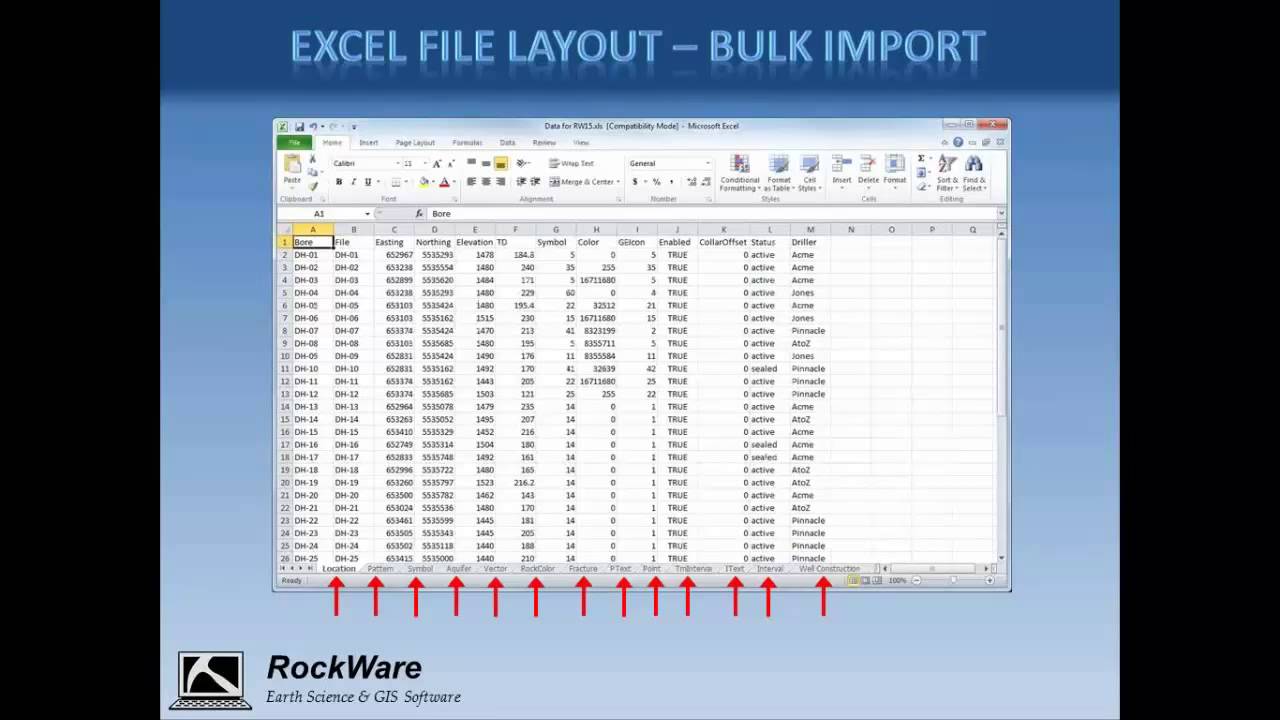 (RWW 15) RockWorks: General - Importing Data (RockWorks15 Webinar)