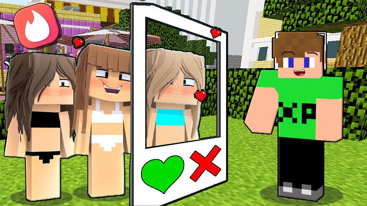 TINDER-T HASZNÁLTAM A MINECRAFTBAN! 😱 *BARÁTNŐ*