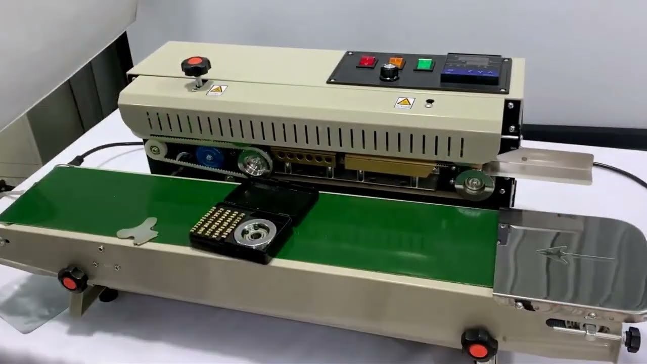 Tutorial how to install the band sealer equipment continuous type sealing machine
