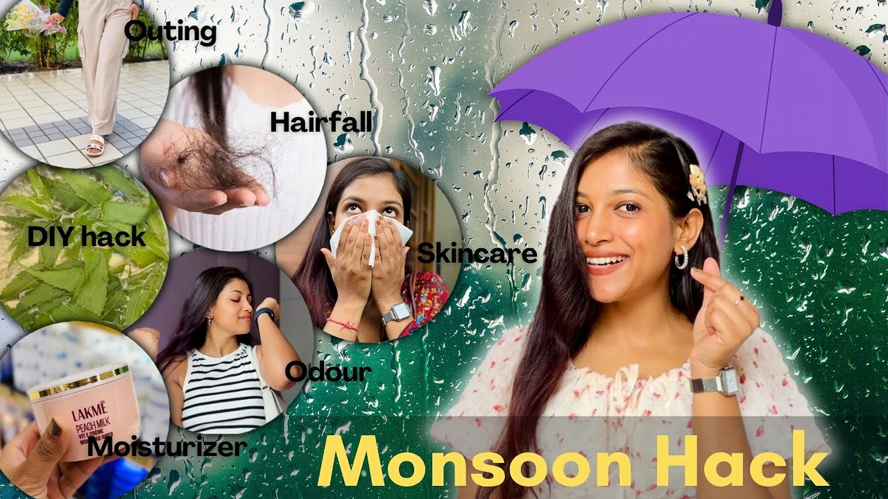 10 ✅ Monsoon Hacks ⛈️ Body Odour , Frizzy Hair , Humidity Hairfall , Greasy Skin & Grooming Tips ✨🎀