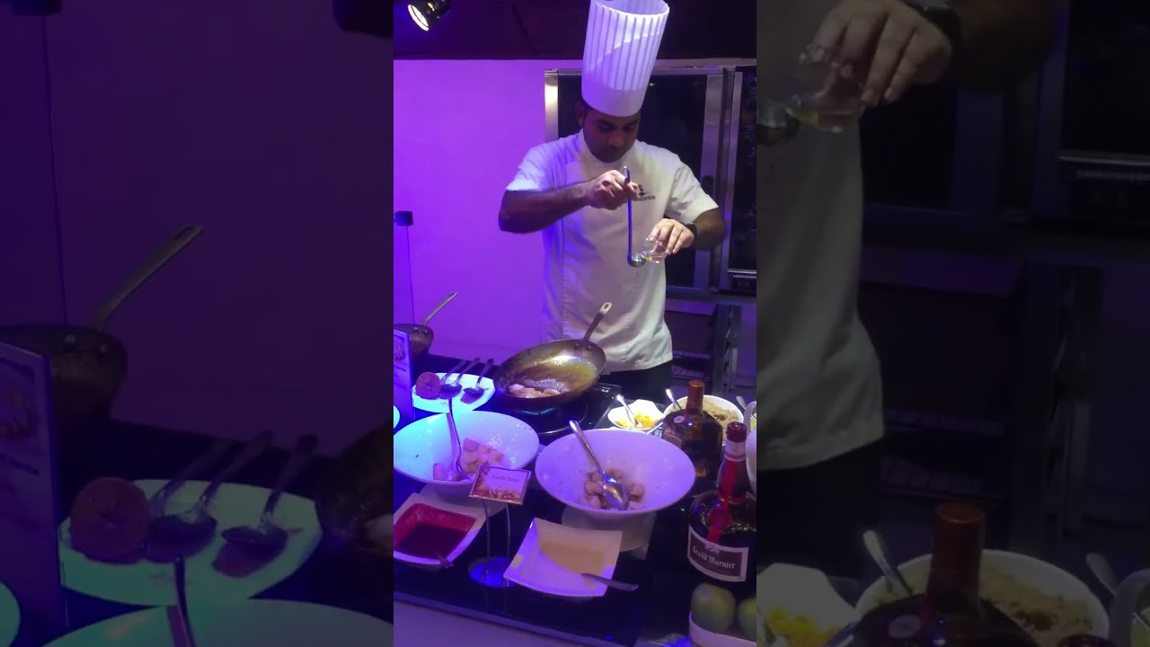 Fruit Flamb&eacute; with Classic Ice Cream - MALDIVES