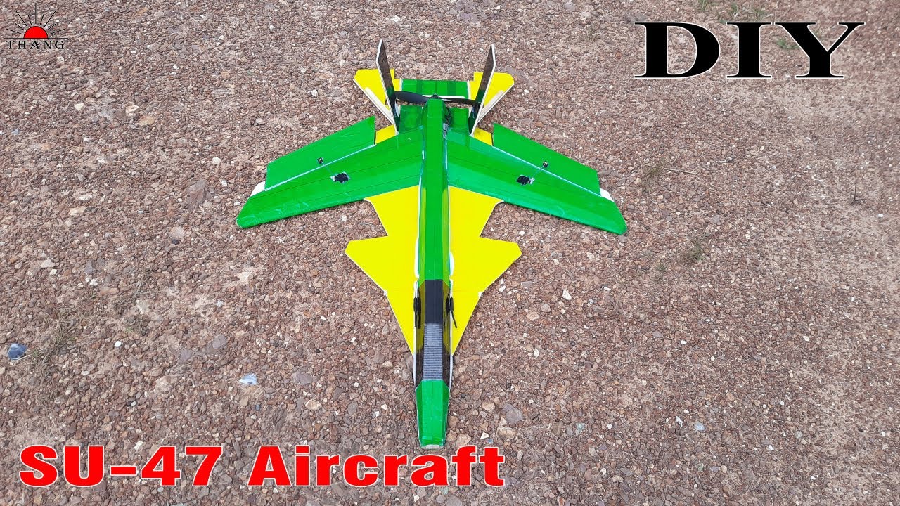 How to make SU-47 Aircraft at home | 100% flying